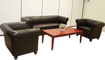 诗敏seewin办公家具供应商务办公沙发 三人位会议沙发 接待办公组合沙发 皮质沙发厂家直销图片_高清图_细节图