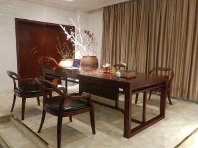 非酸实木会议台 海量高清图片解析与办公家具选择指南